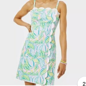 Lilly Pulitzer Mercede Stretch Dress in the Vitamin Sea color